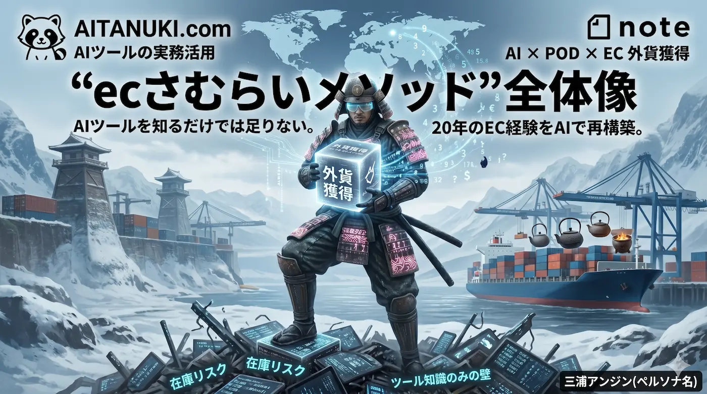 ecさむらいメソッド=AIで外貨獲得